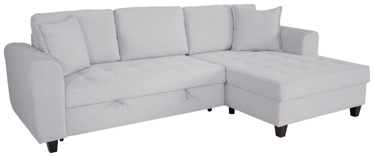 Kutna Garnitura Moritz - svijetlo siva, Trend, tekstil (265/155cm) - Modern Living