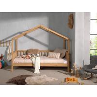 Hausbett FORREST Naturfarben ca.90x200cm Echtholz Eiche - Naturfarben, MODERN, Holz (90/200cm) - Vipack