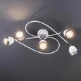 Stropna Led-svetilka Nantes - bela/krom, Trendi, kovina/umetna masa (65,5/26,5cm) - Mömax modern living Stropna Led-svetilka Nantes - bela/krom, Trendi, kovina/umetna masa (65,5/26,5cm) - Mömax modern living