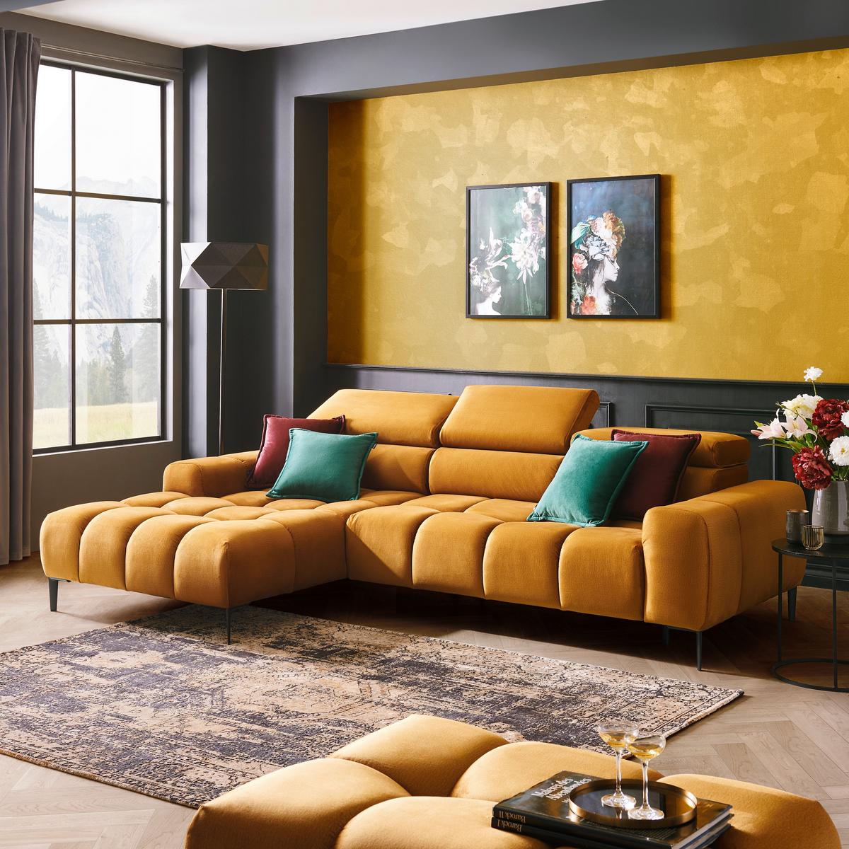 Coltar IMPERIA -EXKLUSIV- - galben curry, Design, textil (177/270cm) - Modern Living