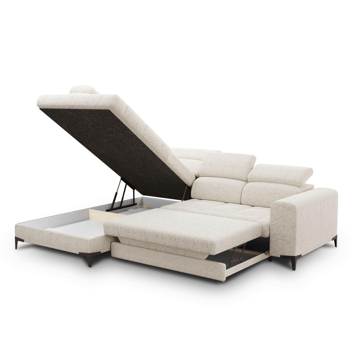 Coltar Mason - bej/crem, Modern, plastic/lemn (211/271cm) - Modern Living