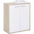 Kommode in Sonoma/Weiß - Weiß/Sonoma Eiche, Holzwerkstoff (60/70/30cm) - MÖMAX modern living