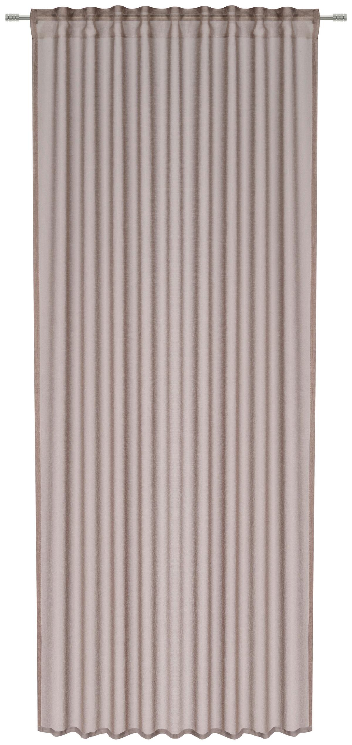 ZASŁONA GOTOWA DOLLY - kolor piaskowy, Basics, tkanina (140/245cm) - Boxxx