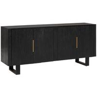 KOMODA SZEROKA SIDEBOARD - czarny/kolor złoty, Design, metal/drewno (180/80/40cm) - Livetastic