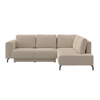 Colțar VENI - bej, Modern, textil (272/210cm) - Modern Living