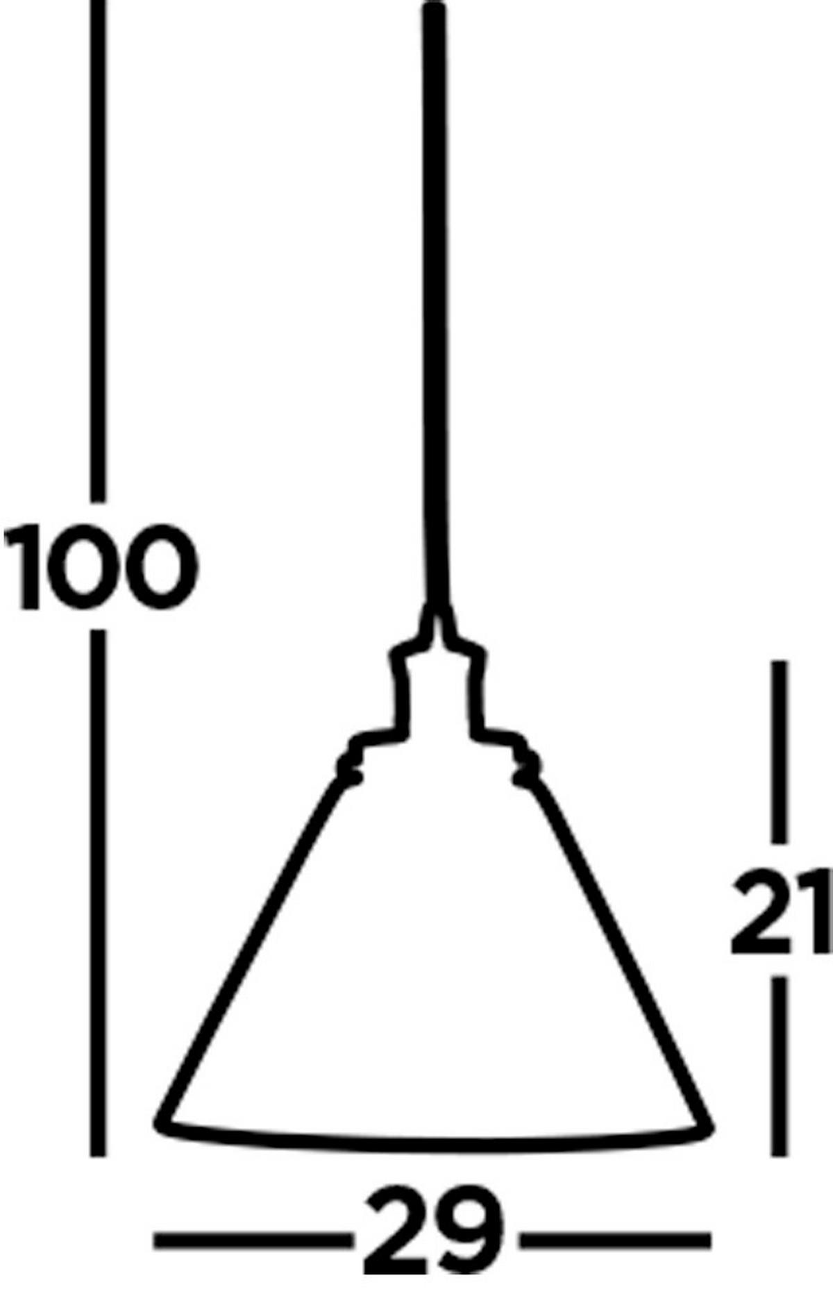 Függőlámpa 3228cc Pyramid  Pendant - átlátszó, Basics, üveg/fém (29/28/29cm)