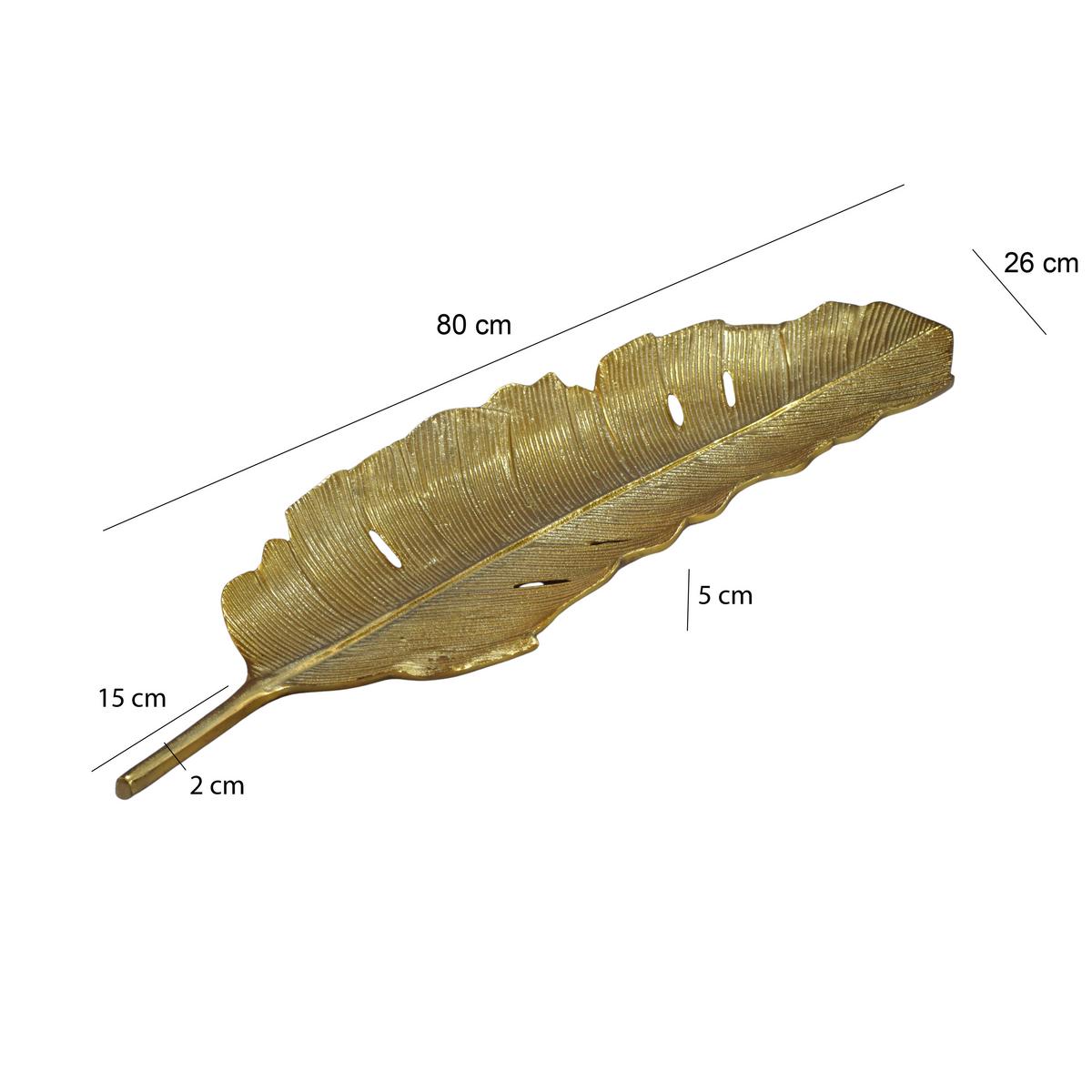 Dekoschale Wl7.688 - Goldfarben, Design, Metall (60/18/4cm) - Livetastic