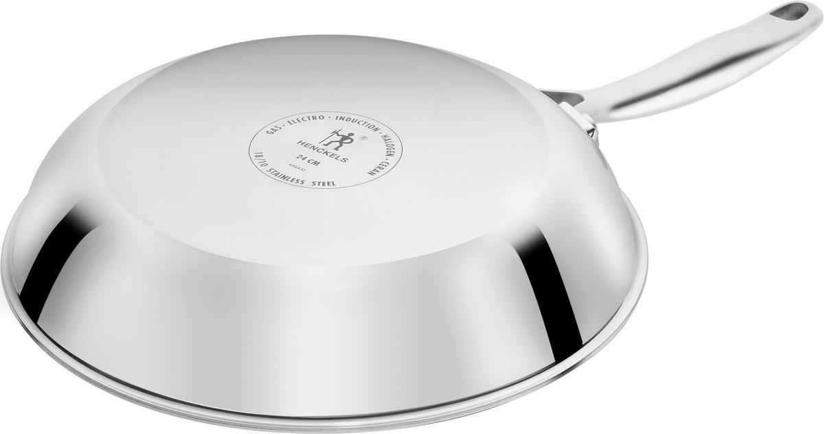 PATELNIA DO SMAŻENIA 1032926 - kolor stalowy, Basics, metal (24cm) - Henckels by ZWILLING