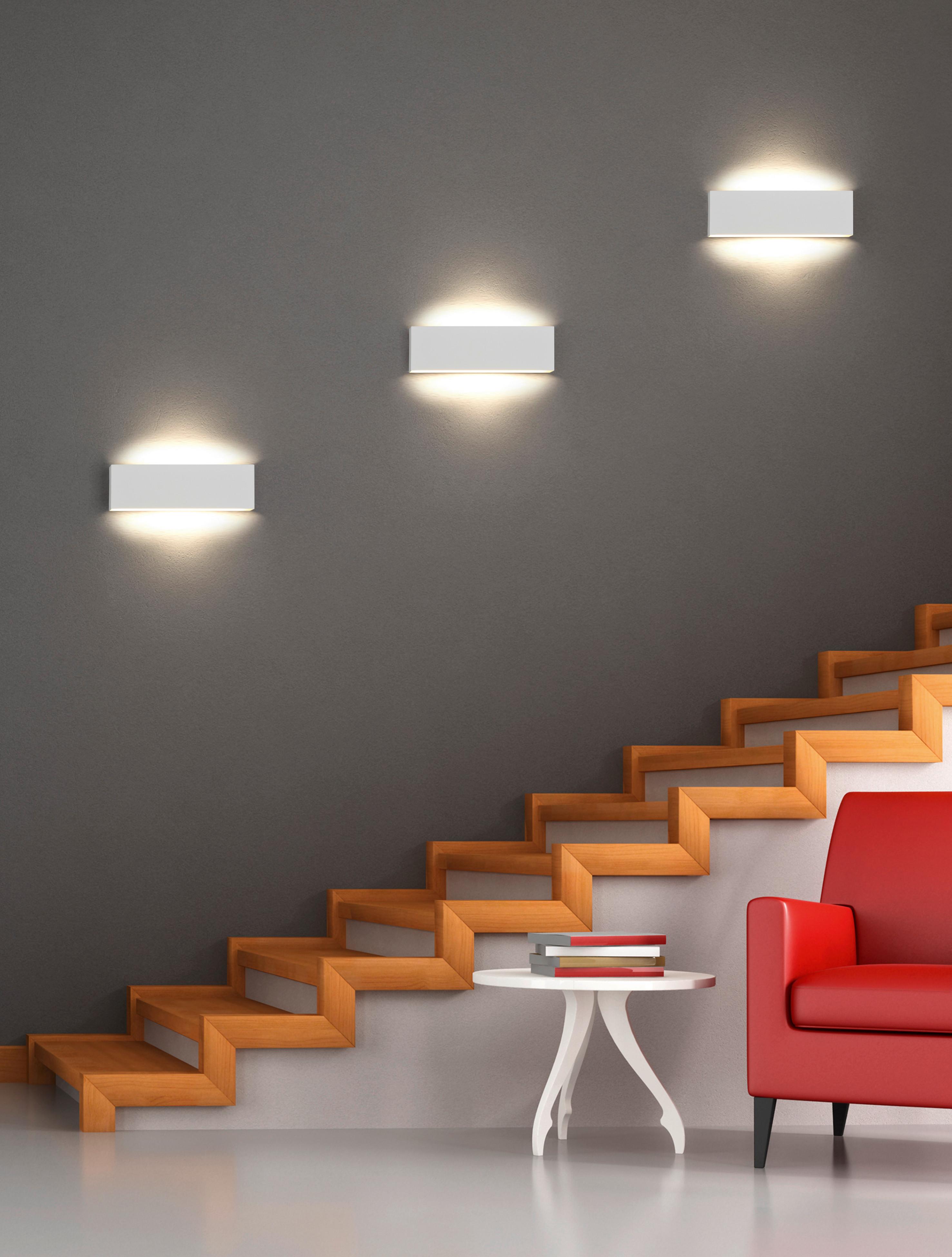 KINKIET LED 225172931 CONCHA - biały, Basics, tworzywo sztuczne/metal (28/8/4,5cm) - Trio Leuchten