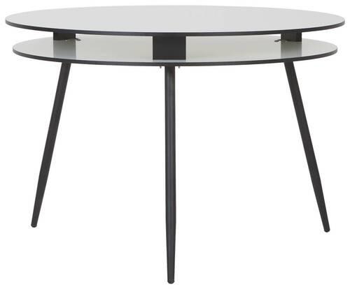 Jedilna Miza Ostinato, Bela, Črna - črna/bela, Basics, kovina/leseni material (110/110/77cm) - P & B
