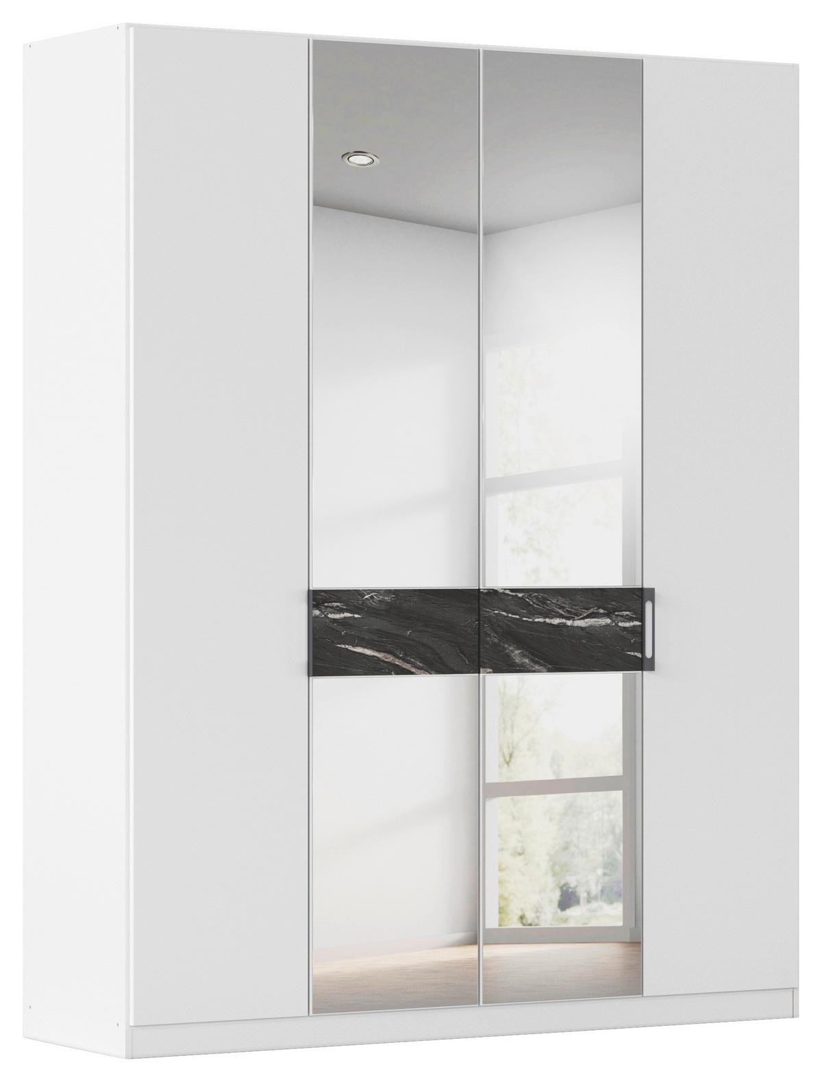 DULAP USI ROTATIVE VERSITY-D - argintiu/alb, Trend, material pe bază de lemn (181/229/54cm) - James Wood