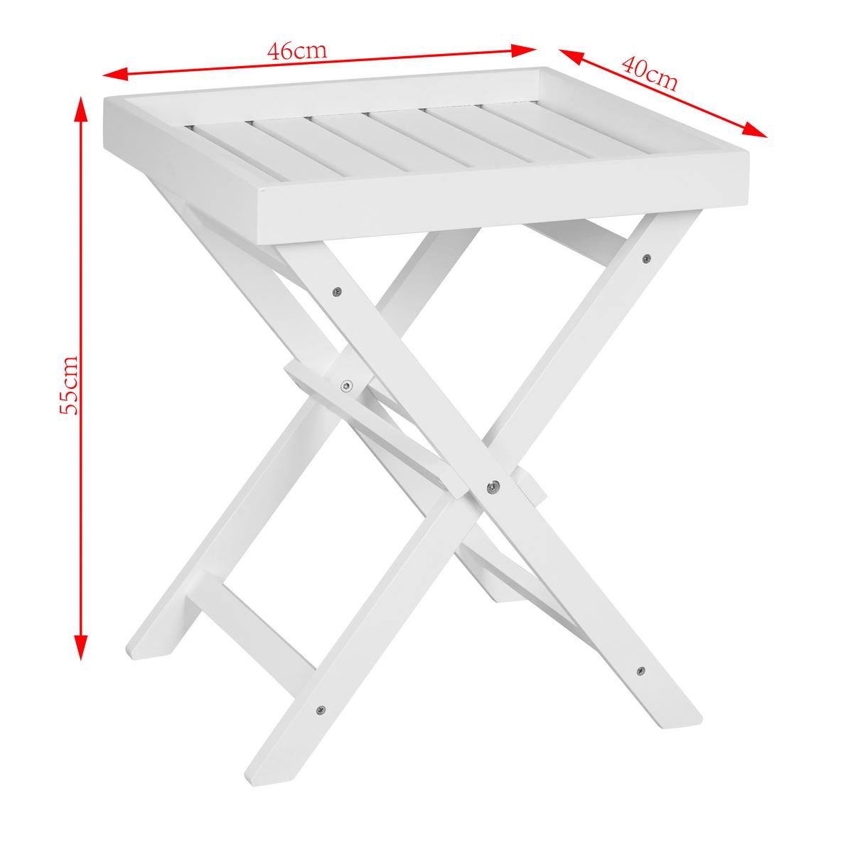 Mizica Felix - bela, Moderno, naravni materiali (46/55/40cm)