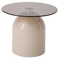 Jade Klub Stočić - siva/bež, Moderno, staklo/metal (50/40cm) - Modern Living