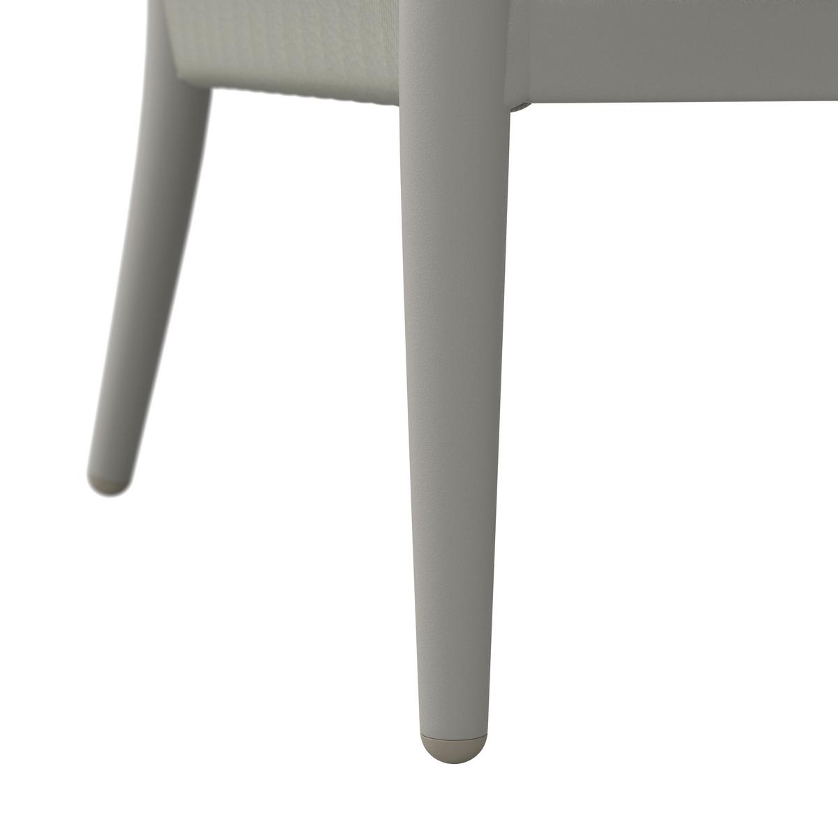 Loungegarnitur Alvina Outdoorstoff/Metall +Abdeckung - Creme, MODERN, Kunststoff/Textil (259/74/199cm) - Bessagi Garden