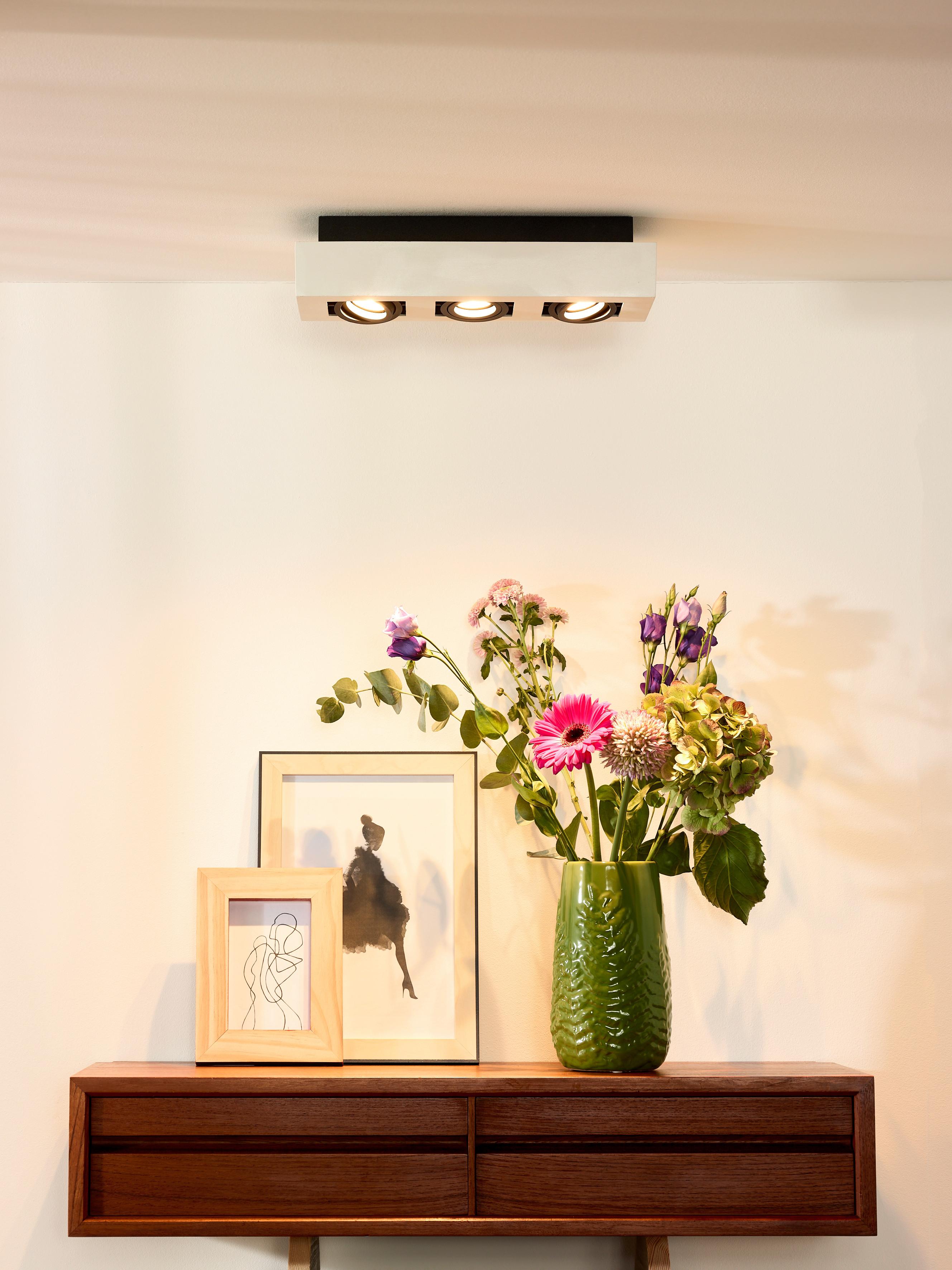 LAMPA SUFITOWA LED 09119/16/31 XIRAX - biały, Basics (36/14/8.8cm) - Lucide