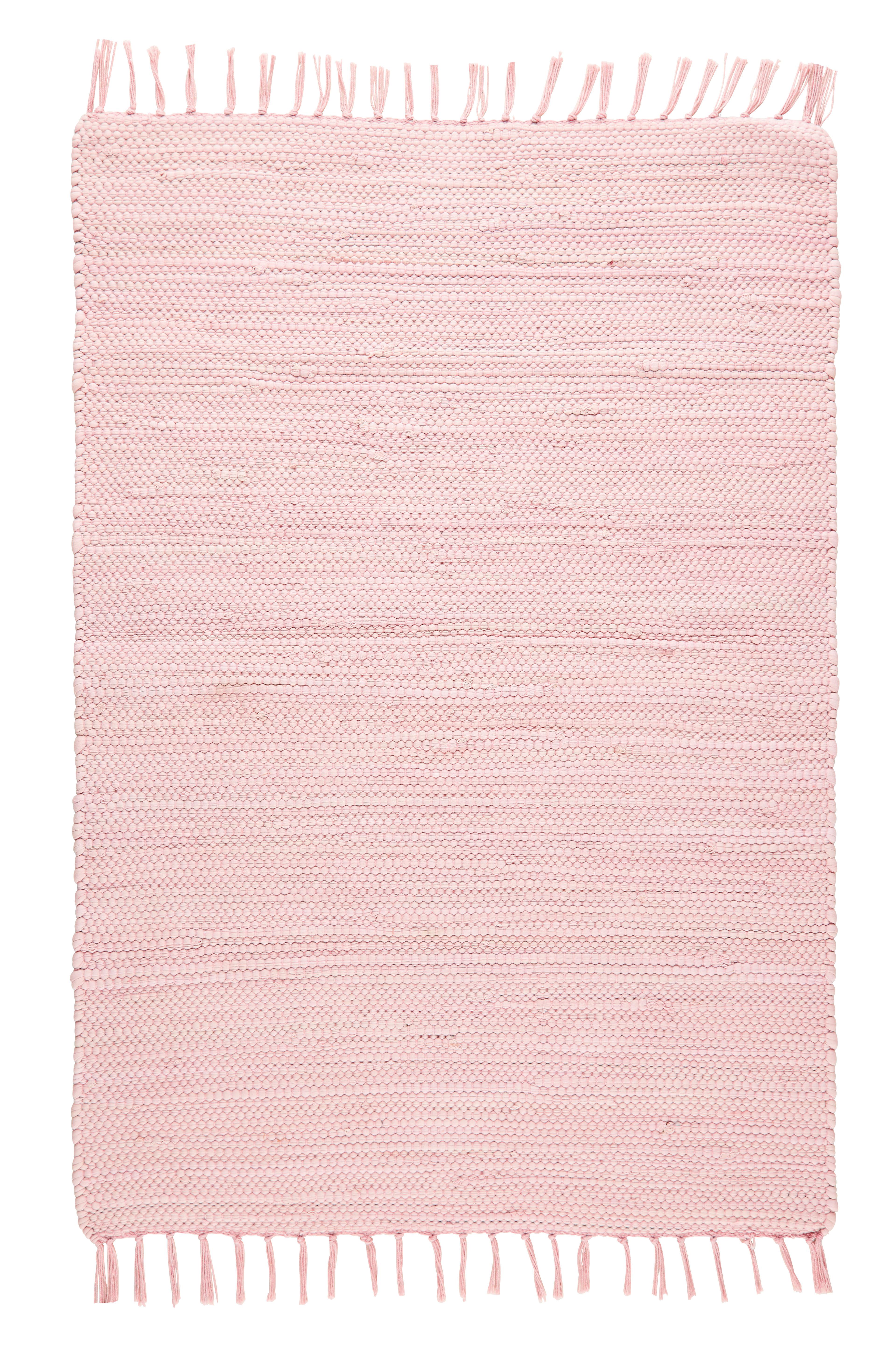 Covor țesut din cărpe JULIA 1 - roz, Romantik / Landhaus, textil (60/90cm) - Modern Living