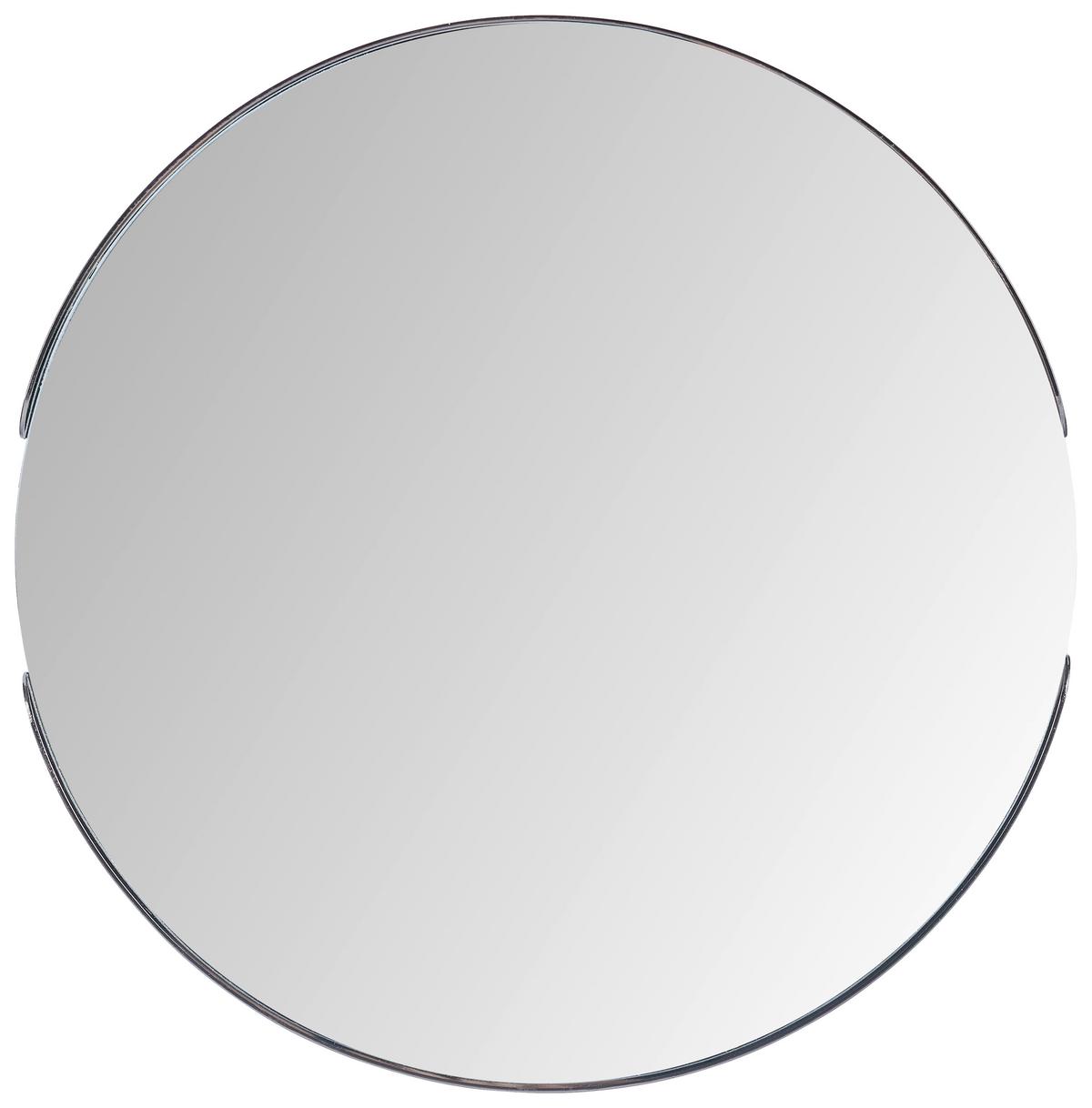 LUSTRO ŚCIENNE NOAH - kolor niklowy, Trend, metal/szkło (50/50/3,5cm) - Carryhome