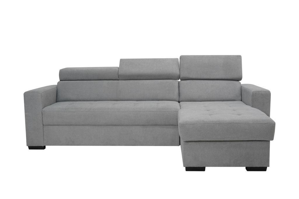 Kutna Garnitura Marco - siva/crna, Konvencionalno, drvni materijal/drvo (238/78-94/170cm) - Modern Living