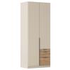 DULAP USI ROTATIVE ALABAMA - culoare lemn stejar/stejar Artisan, Trend, material pe bază de lemn (91/229/54cm) - Modern Living