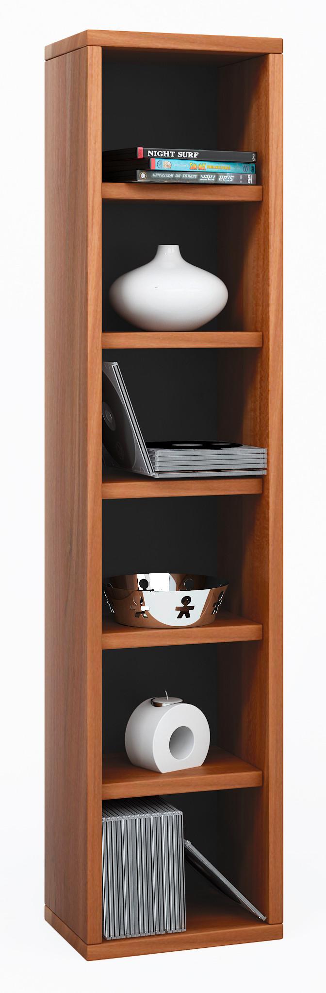 CD-Regal Elementa in Nussbaumfarben - Nussbaumfarben, Basics, Holzwerkstoff (21/97,4/20cm)