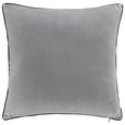 Samtkissen Valska ca.45x45cm - Hellgrau, MODERN, Textil (45/45cm) - Mömax modern living