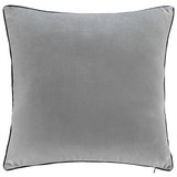Samtzierkissen Valska ca.45x45cm - Hellgrau, MODERN, Textil (45/45cm) - Mömax modern living