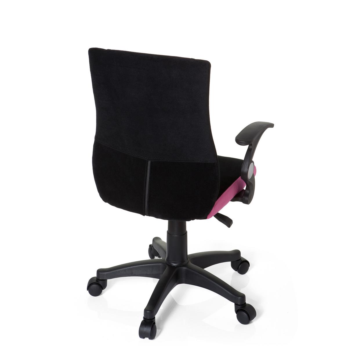 Mladinski Vrtljivi Stol Kiddy Pro Al, Črna, Roza - pink/črna, Basics, umetna masa (50/87-97/40cm) - MID.YOU
