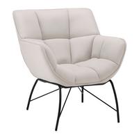 Relax Fotel Robin - világosszürke, Modern, textil/fém (72/78/81cm) - Bessagi Home