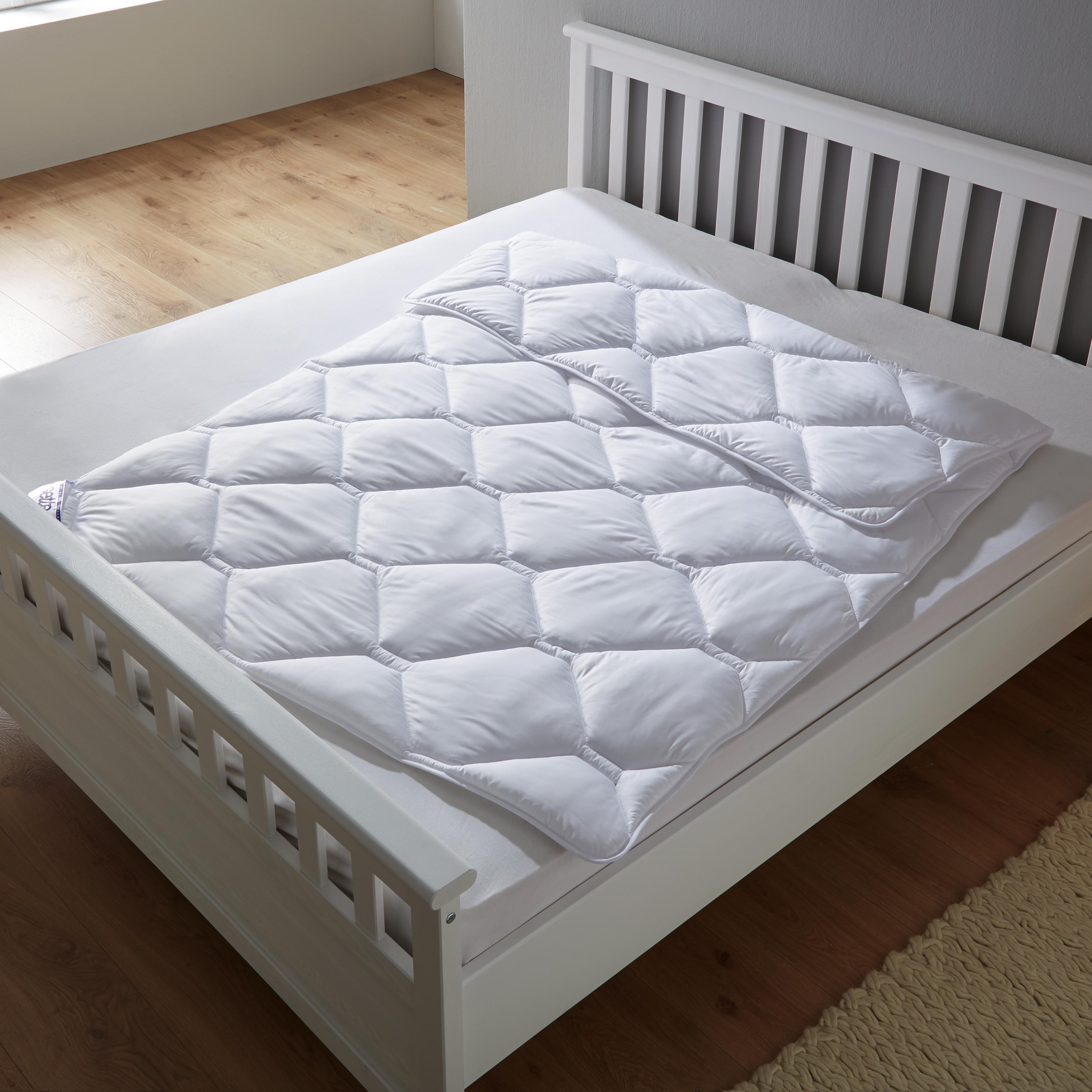 Bettdecke Irisette ca.155x220 cm - Weiß, MODERN, Textil (155/220cm) - Irisette