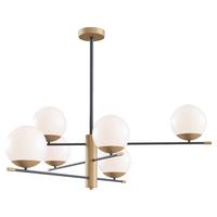 Pendelleuchte Nostalgia Mattgoldfarbig max. 40 Watt - Goldfarben/Schwarz, Trend, Glas/Metall (100/47,5/100cm) - MAYTONI