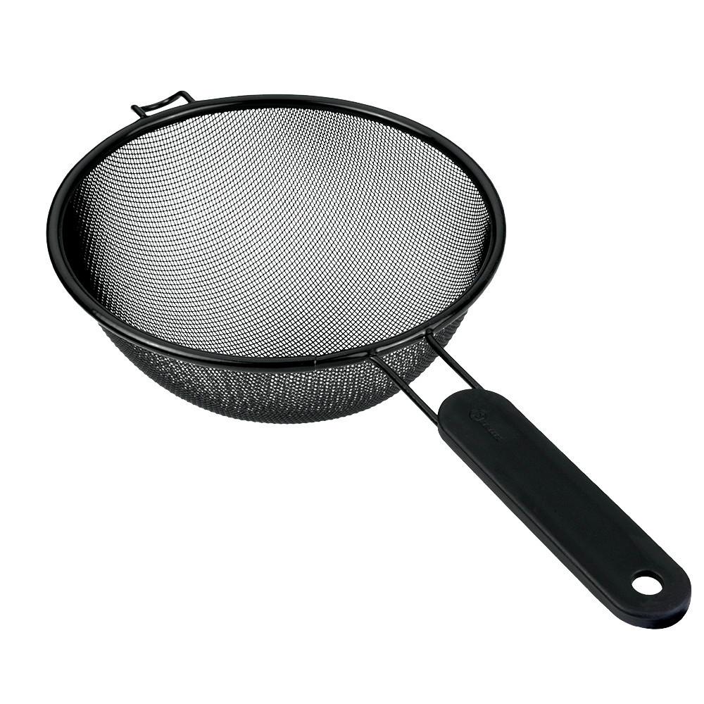 Konyhai Szűrő Futura - fekete, fém (20cm) - Metaltex