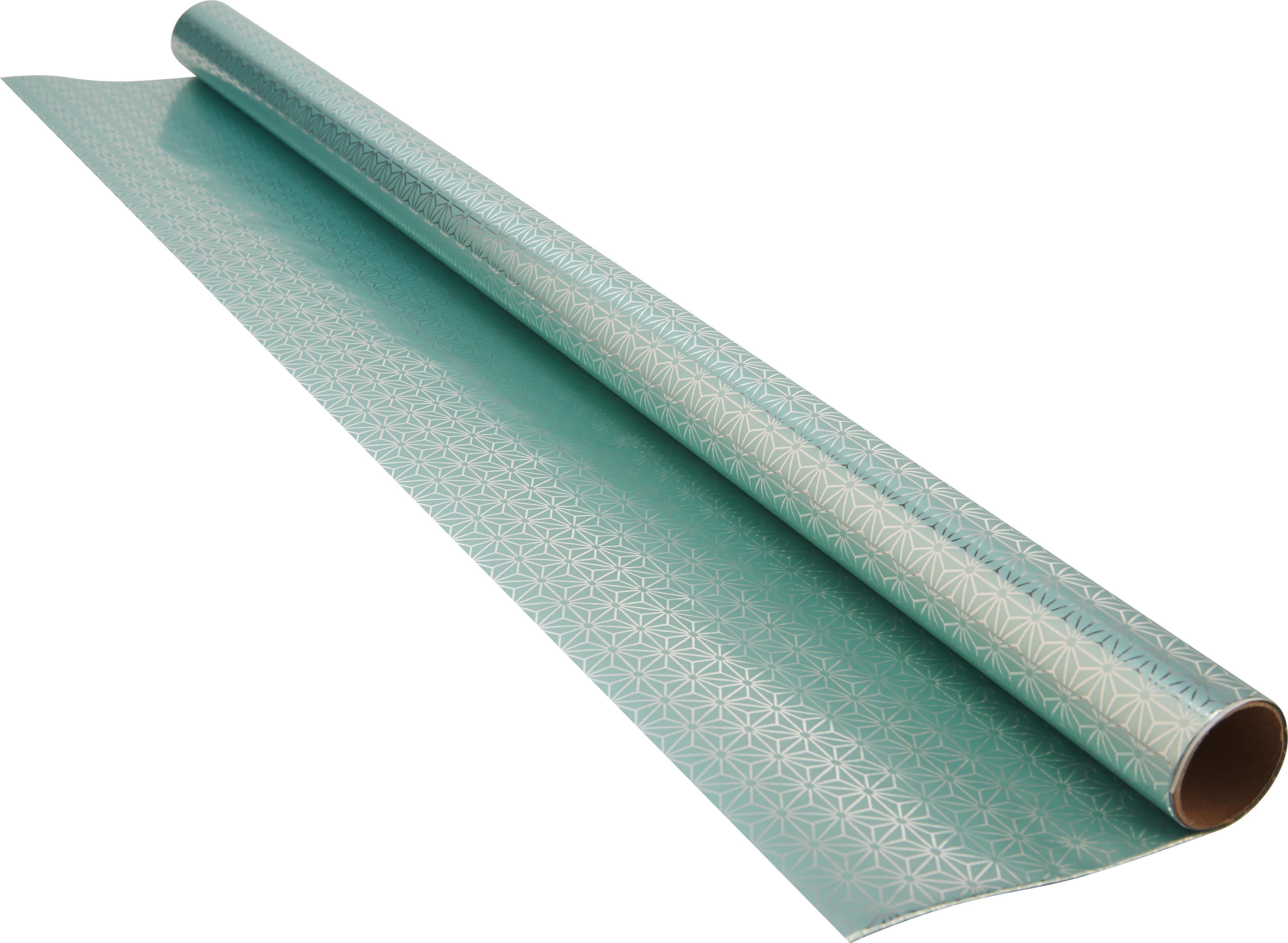 Geschenkpapier Marie Türkis - Türkis, Papier (70/200cm) - Mömax modern living