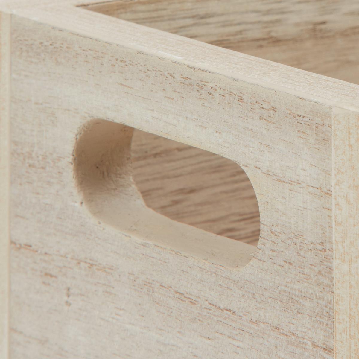 Aufbewahrungsbox "Denis", hellbraun, Holz - Naturfarben, MODERN, Holz/Holzwerkstoff (36/12/13cm) - Bessagi Home