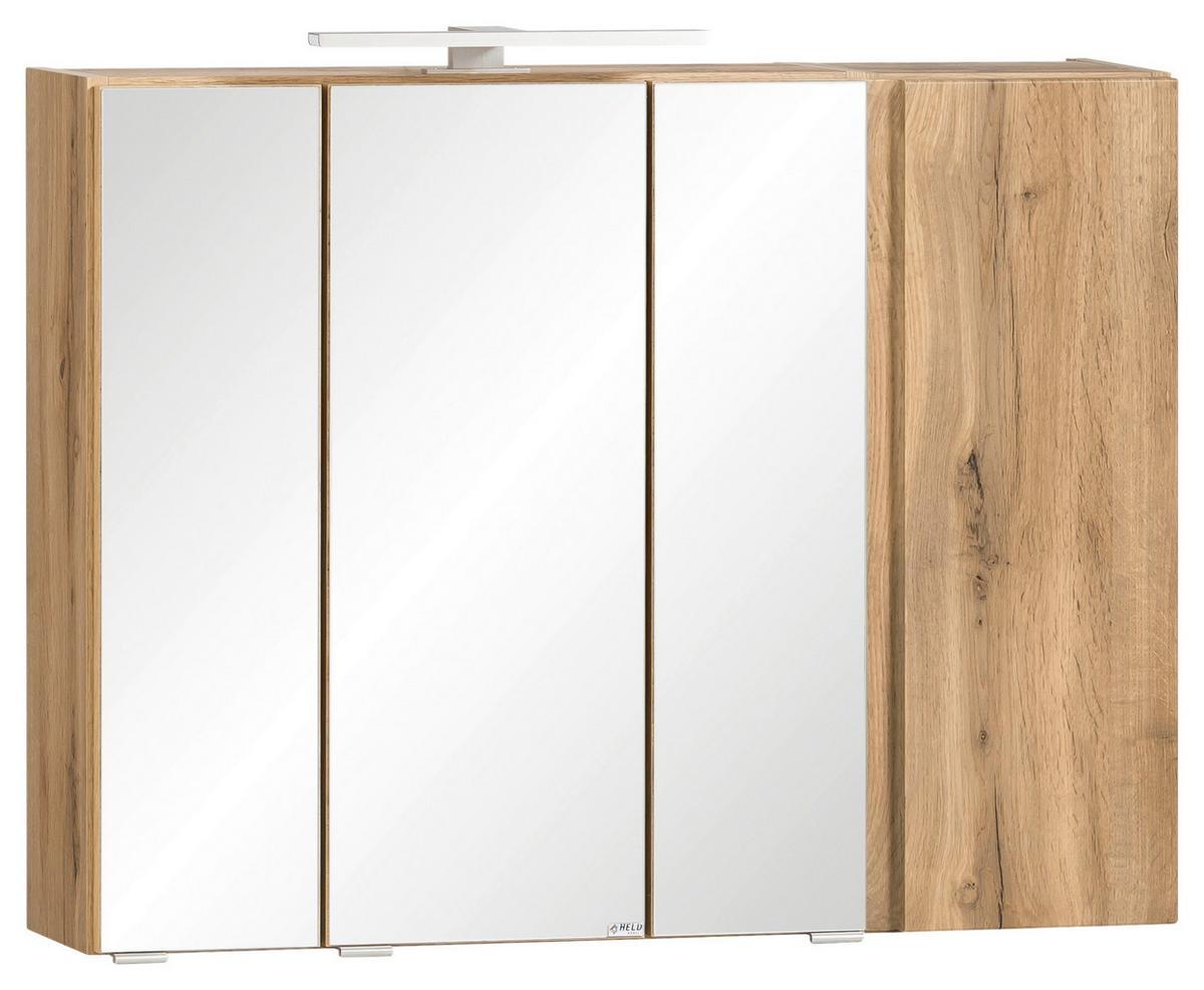 Spiegelschrank Varese ca. 85x64 cm Wotan Eiche Dekor - MODERN, Glas/Holzwerkstoff (85/64/20cm) - Held