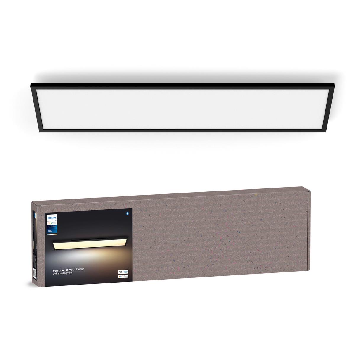 LAMPA SUFITOWA LED 32903400 AURELLE HUE PANEL SW - czarny, Basics, metal (120/30/4,6cm) - Philips HUE