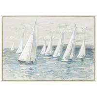 Slika Sa Ramom 100x70cm Maris - bela/pastelno plava, Konvencionalno, drvo/tekstil (100/70/2,8cm) - Mömax