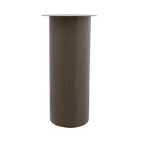 KERZENSTÄNDER BODENKERZENSTÄND. ART DECO 185 - Taupe/Goldfarben, Trend, Metall (25/60/25cm) - Kayoom