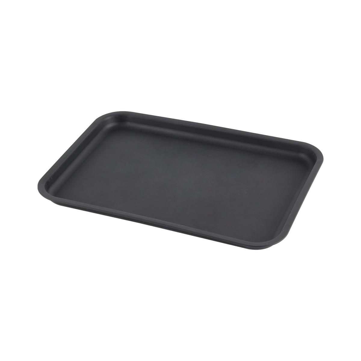 Serviertablett Ute Schwarz - Schwarz, KONVENTIONELL, Kunststoff (36,4/26,3/2,2cm) - Based