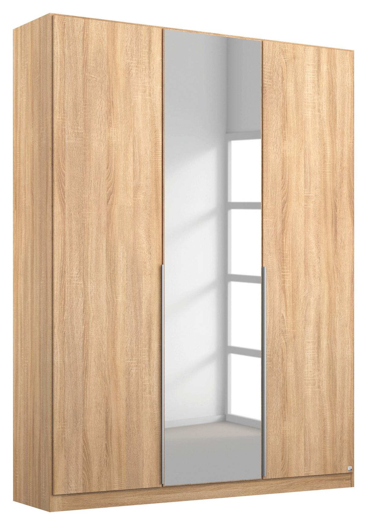 DULAP USI ROTATIVE ALABAMA - stejar Sonoma/argintiu, Modern, material pe bază de lemn (136/229/54cm) - Modern Living