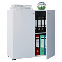Aktenschrank Vandol Mini ca. 70x70x39 cm Weiß - Weiß, Basics, Holzwerkstoff (70/74/40cm) - MID.YOU