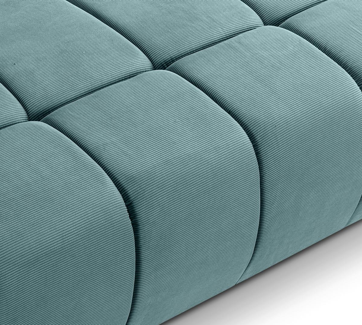 Schlafsofa Lauder Mintblau - Schwarz/Minttürkis, Basics, Holz/Kunststoff (207/93/105cm) - MID.YOU