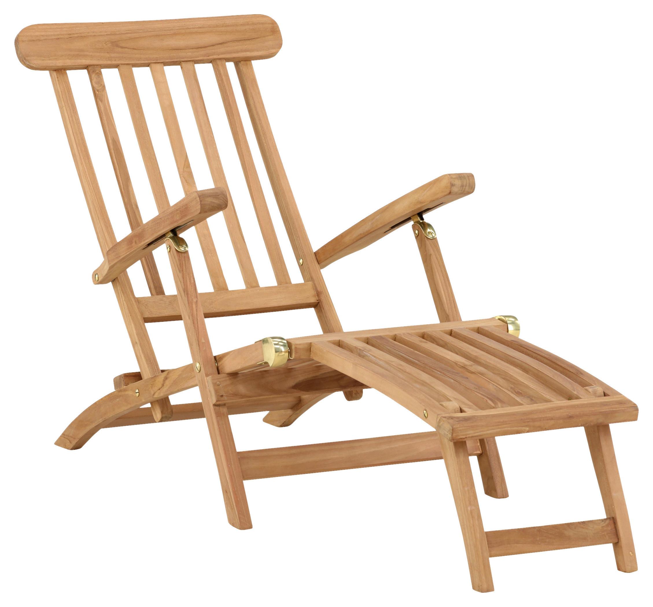 Sonnenliege Kenya ca. 60x95x150 cm Teakholz - KONVENTIONELL (60/95/150cm) - Gardenson