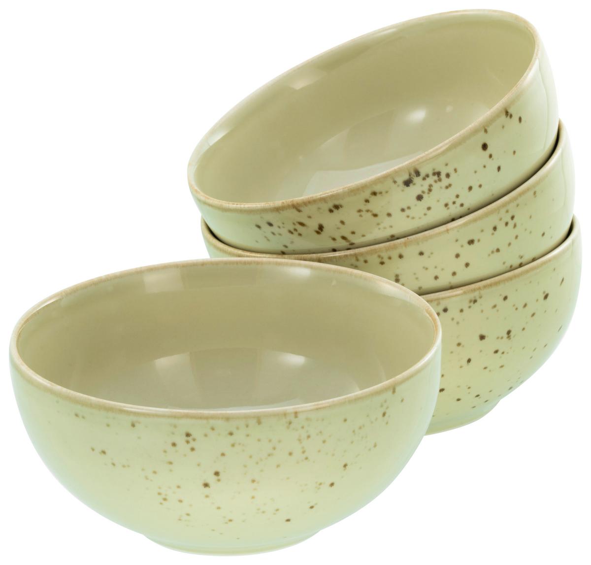 Set Posod Earth, 4-Delni - žajbljevo zelena, Design, keramika (17,5cm) - Creatable