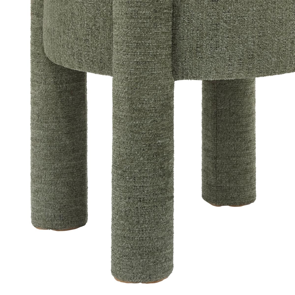 Tabure Leonie - zelena, Lifestyle, drvni materijal/tekstil (47/47/42cm) - Mömax