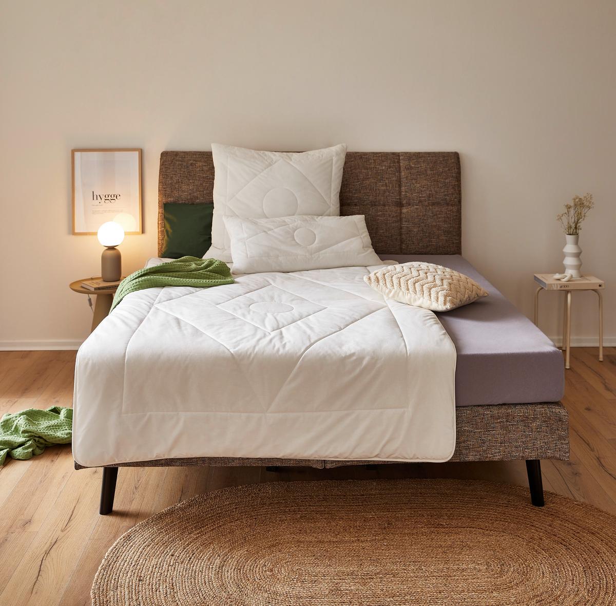 KOŁDRA CAŁOROCZNA NIDRA - kolor naturalny, Konventionell, tworzywo sztuczne/tkanina (135/200cm) - Sleeptex