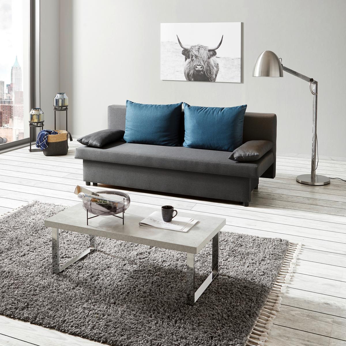 Zofa S Posteljno Funkcijo Neo, Temno Siva - modra/temno siva, Basics, kovina/umetna masa (192/82cm) - Mömax