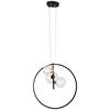 LED-HÄNGLAMPA RIBN - svart/transparent, Modern, metall/glas (40/163cm) - Modern Living