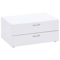 Cutie cu sertare BASIC -BASED - alb, Konventionell, material pe bază de lemn (74/35/52cm)