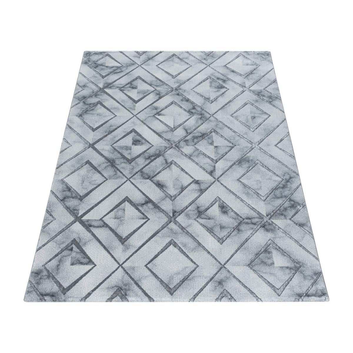 Webteppich Naxos Silberfarben ca. 140x200cm - Silberfarben, Design, Textil (140/200cm)