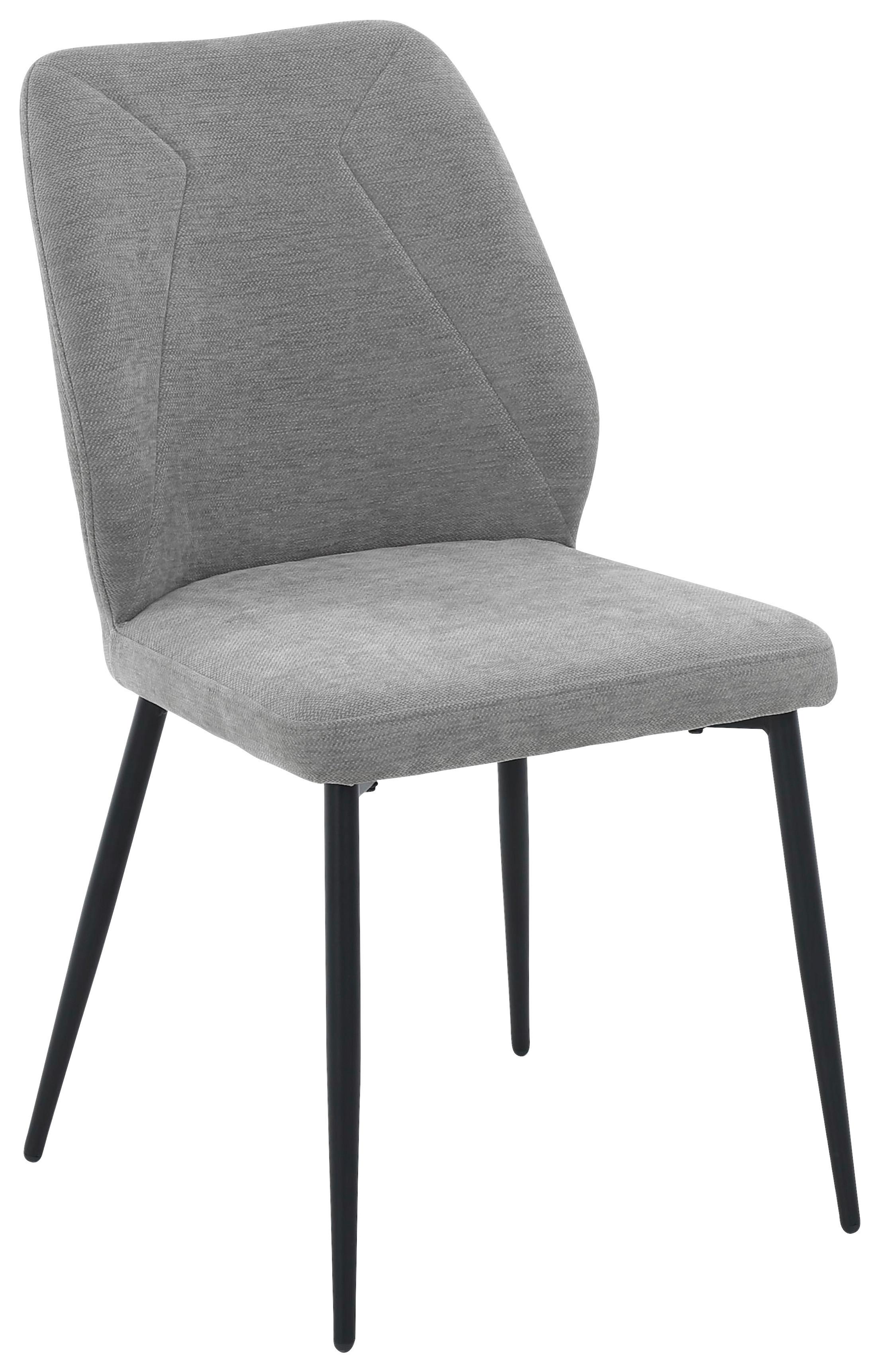 Stolica Tena - siva/crna, Basics, metal/tekstil (46,5/86,5/59cm) - Based